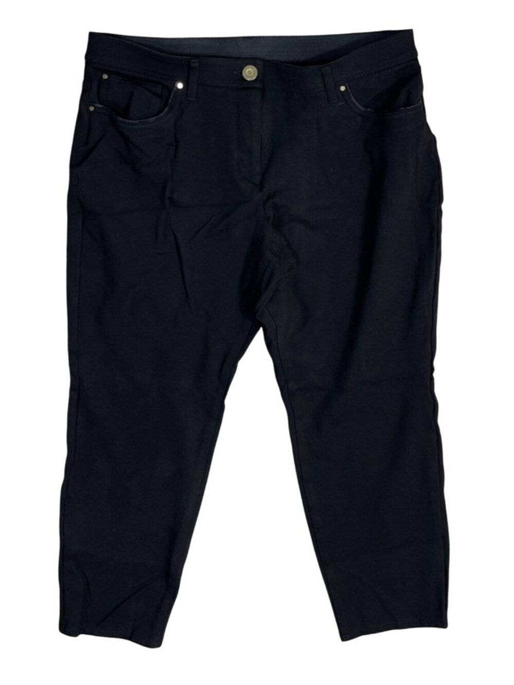 Chico's So Slimming Pants Black Size 10 Medium (1.5) Short Length (READ)
